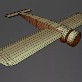Fokker Eiii Propeller Airplane 3d model