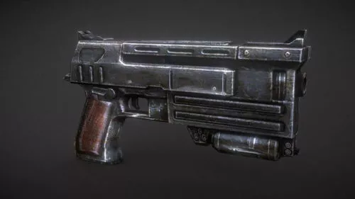 Fallout 3 Weapon 10mm Pistol Gun 3d model Fallout 3 Weapon 10mm Pistol Gun 3d model