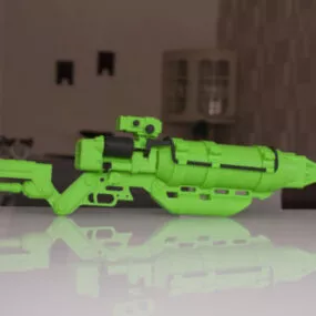 Fallout 4 Laser Rifle Printable 3d model