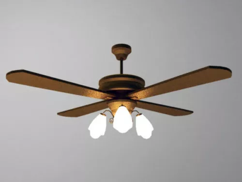 Ceiling Fan Lamp 3d model Ceiling Fan Lamp 3d model