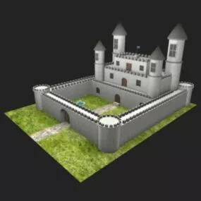Fantasy Vintage Castle 3d model