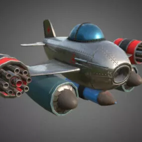 Cartoon Plane 3d model