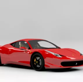 Super Ferrari 458 Italia Car 3d model