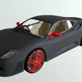 Ferrari 51 Dark Car 3d model