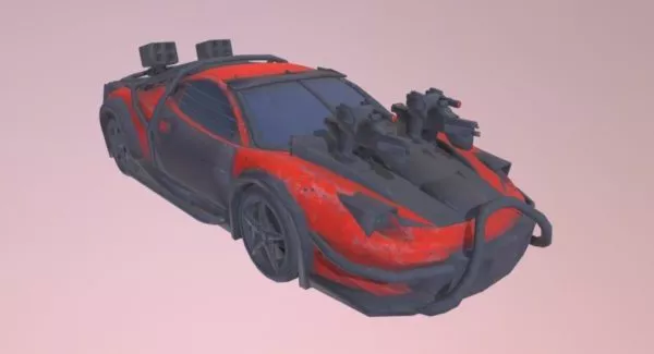 Red Ferrari 360 Modena 3d model