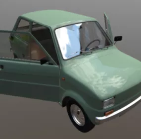Fiat 126 Car Design 3d model