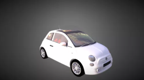 Fiat 500 Vintage Car 3d model Fiat 500 Vintage Car 3d model