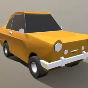 Fiat 850 Coupe Cartoon Car 3d model