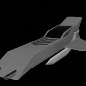 Fighter Spaceship Aircraft 3d model