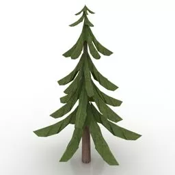 Lowpoly Plant Fir 3d model