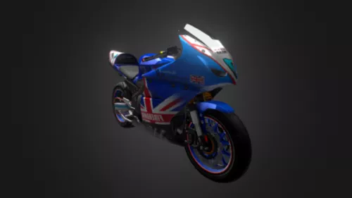 Gp Motorcycle Firehawk 3d model Gp Motorcycle Firehawk 3d model