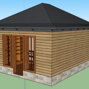Fishing House Design 3d model
