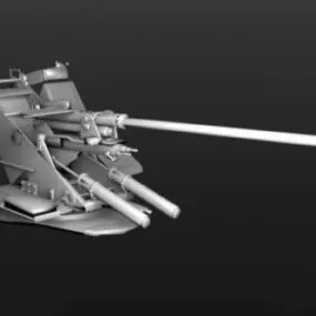 Flak 37 Gun Weapon 3d model