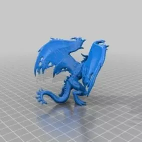 Flame Drake Printable 3d model