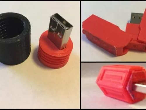 Usb Flash Drive Set 3d model