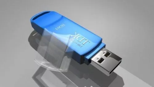 Black Kingston Flash Drive 3d model