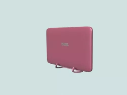 Flat Smart Tv Pink Color 3d model Flat Smart Tv Pink Color 3d model
