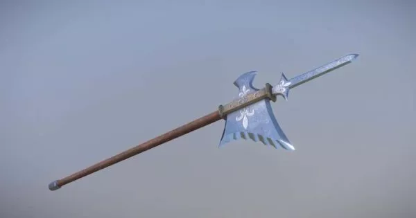 Weapon Fleur De Lis Halberd 3d model Weapon Fleur De Lis Halberd 3d model
