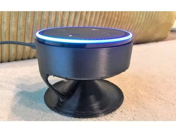 Printable Echo Dot Acoustic Stand 3d model Printable Echo Dot Acoustic Stand 3d model