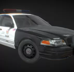 Ford Crown Victoria Police Car 3d model