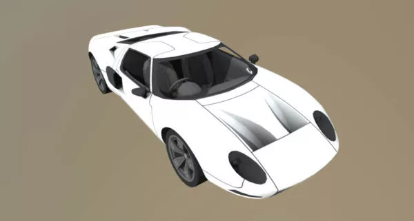 Ford Gt Sport Car 3d model Ford Gt Sport Car 3d model