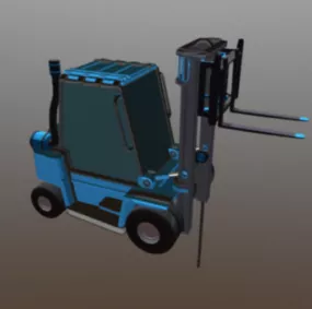 Forklift Lowpoly Industrial Truck 3d model
