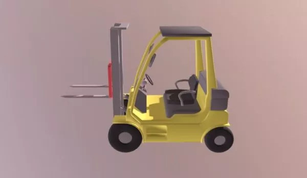 Low Poly Forklift 3d model