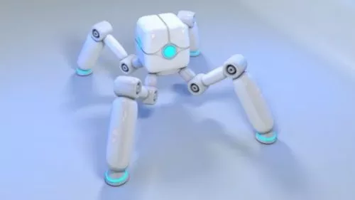 Four Legs Sci-fi Robot Design 3d model Four Legs Sci-fi Robot Design 3d model