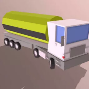 Fuel Truck Lowpoly 3d model