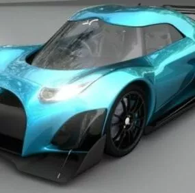 Super Car Furge Design 3d model