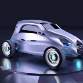 Future Car Electric Power 3d model