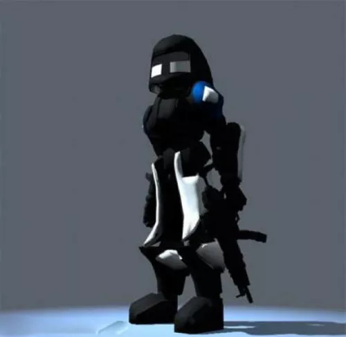 Weapon Futuristic Soldier 3d model Weapon Futuristic Soldier 3d model