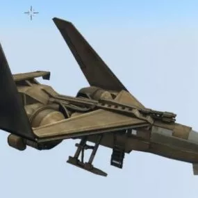 Futuristic Combat Jet Fighter 3d model