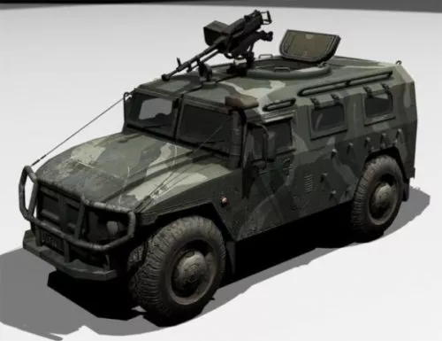 Military Gaz-2975 Tiger Multipurpose Vehicle 3d model Military Gaz-2975 Tiger Multipurpose Vehicle 3d model