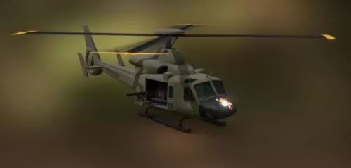 Oh6a Utilities Helicopter 3d model