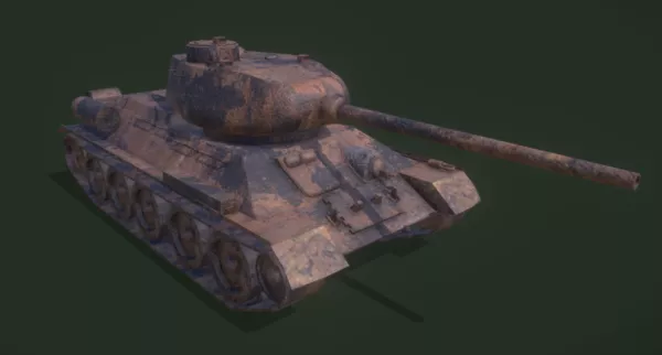 Gta T34 Tank Design 3d model Gta T34 Tank Design 3d model