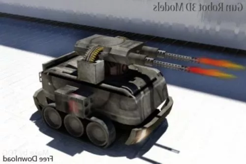 Army Robot Gun Design 3d model Army Robot Gun Design 3d model