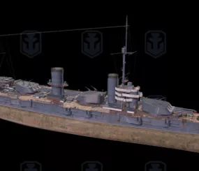Gangut Battle Cruiser Ship 3d model