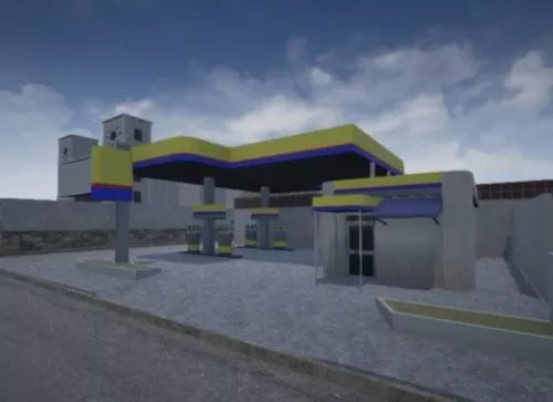 Station Of Light Building 3d model
