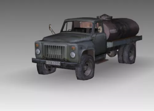 Old Gaz Truck 3d model Old Gaz Truck 3d model