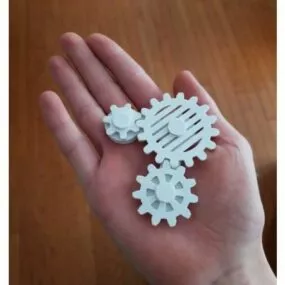 Printable Gear Magnet 3d model