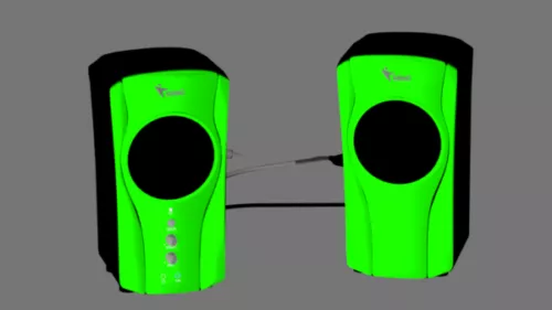 Green Genius Speaker 3d model Green Genius Speaker 3d model