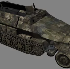 Ww2 German Armored Truck 3d model