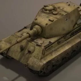 Ww2 Panzer Kingtiger Tank 3d model