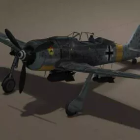 German Fw-190 Airplane 3d model