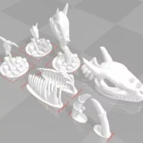 Giant Ribcage Skeleton 3d model