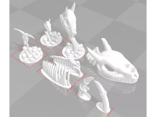 Low Poly Human Skeleton 3d model