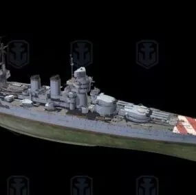 Giunio Bruto Navy Cruiser 3d model