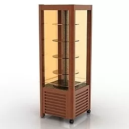 Glass Case Cabinet 3d model
