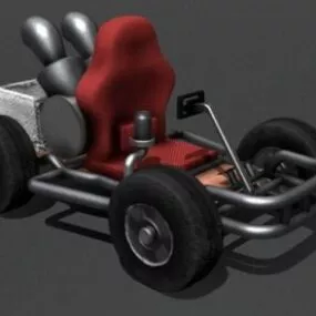 Go Kart Mario Bike Vehicle 3d model